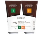 Набор, System-4 (Система 4) 75 мл + 75 мл шампунь терапевтический №1 для нормальной и жирной кожи + бальзам Н увлажняющий