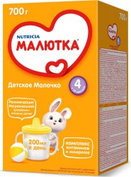 Молочко детское, Малютка 700 г 4 с 18 мес