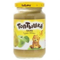 Пюре Топтышка яблоко груша с 5 мес 190 г