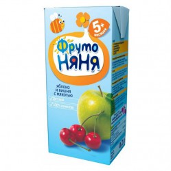 Сок Фрутоняня яблоко вишня нектар с 5 мес 200 мл