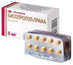 Бисопролол-Прана, таблетки покрытые пленочной оболочкой 5 мг 20 шт