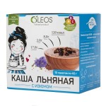 Каша льняная, Олеос 40 г 10 шт с изюмом