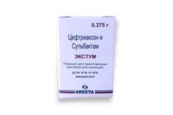 Экстум, порошок для приготовления раствора для инъекций 250 мг+125 мг, 375 мг 1 шт